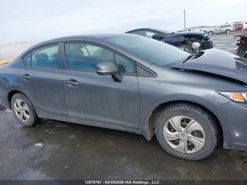 2013 Honda Civic Lx VIN: 2HGFB2F43DH013872 Lot: 12570767