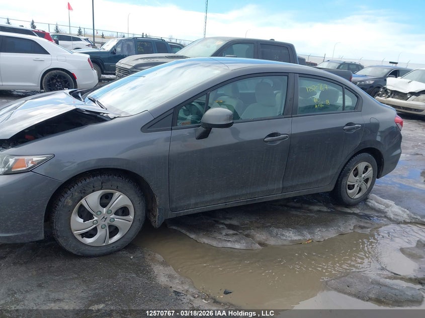 2013 Honda Civic Lx VIN: 2HGFB2F43DH013872 Lot: 12570767