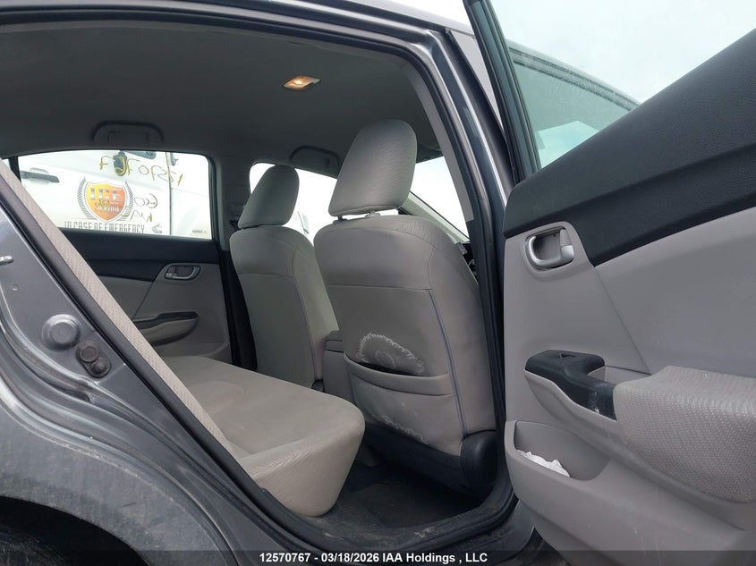 2013 Honda Civic Lx VIN: 2HGFB2F43DH013872 Lot: 12570767