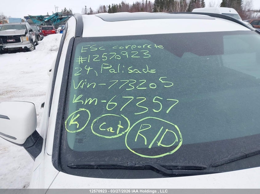 2024 Hyundai Palisade Xrt VIN: KM8R3DGE0RU773205 Lot: 12570923