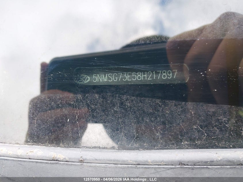 2008 Hyundai Santa Fe Gl VIN: 5NMSG73E58H217897 Lot: 12570950