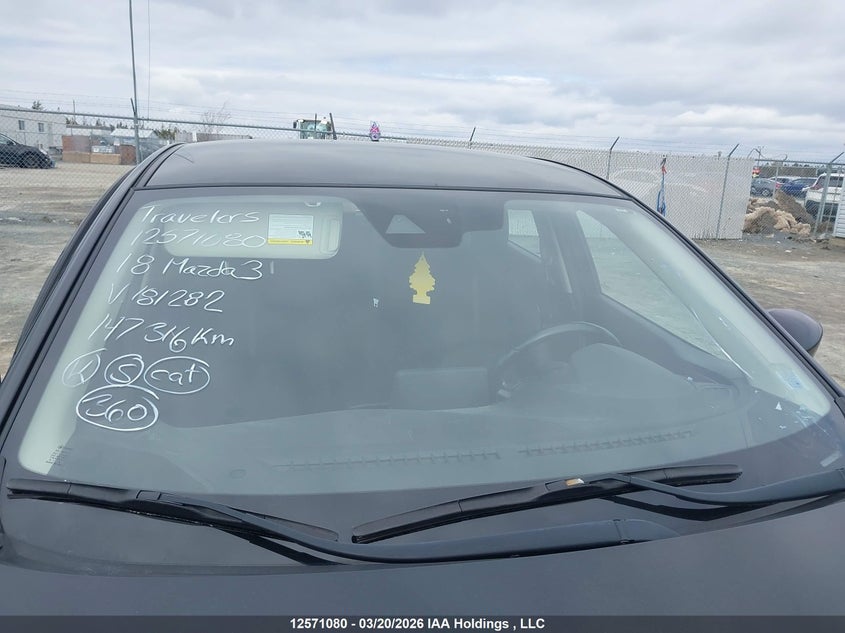 2018 Mazda 3 Touring VIN: JM1BN1L70J1181282 Lot: 12571080