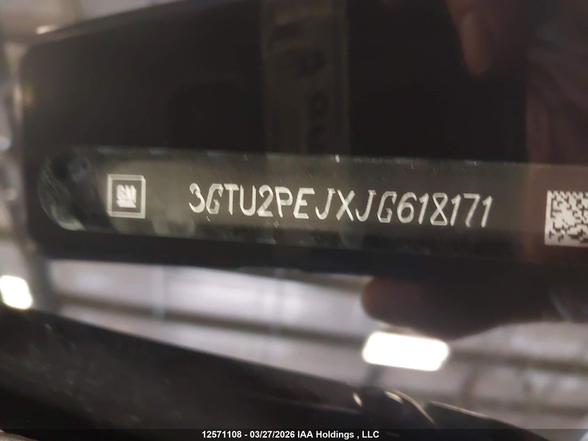 2018 GMC Sierra K1500 Denali VIN: 3GTU2PEJXJG618171 Lot: 12571108