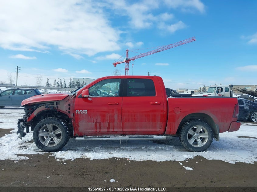 2014 Ram 1500 5.7 Sport Red Lot 1110125618270 Vin 1C6RR7MT9ES444104