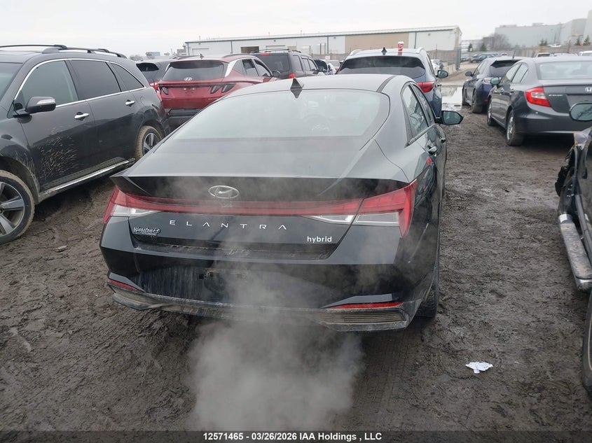 2022 Hyundai Elantra Hybrid Preferred VIN: KMHLM4AJ7NU015011 Lot: 12571465