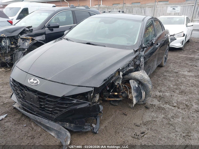 2022 Hyundai Elantra Hybrid Preferred VIN: KMHLM4AJ7NU015011 Lot: 12571465