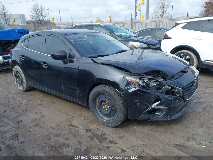 2014 Mazda 3 Touring VIN: JM1BM1L7XE1166717 Lot: 12571942