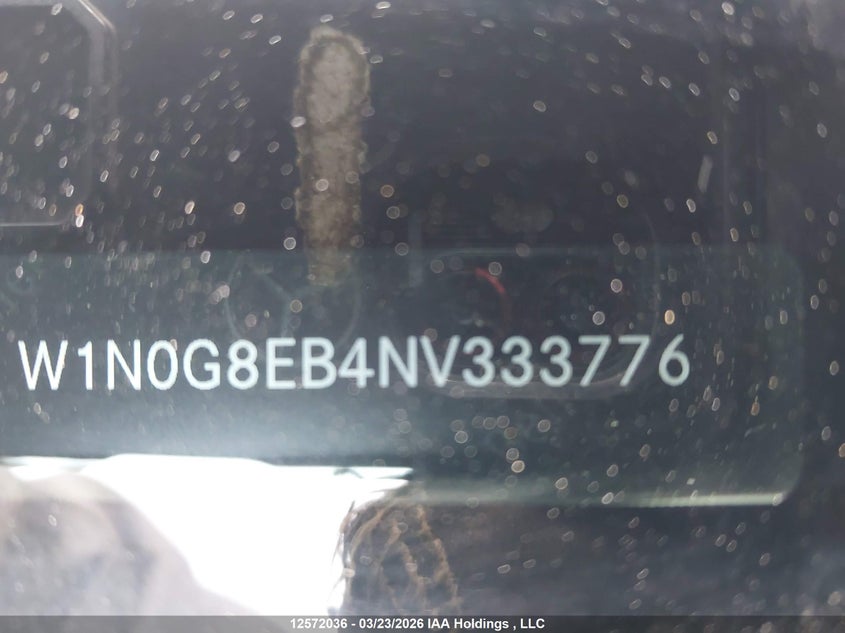 2022 Mercedes-Benz Glc 300 4Matic VIN: W1N0G8EB4NV333776 Lot: 12572036