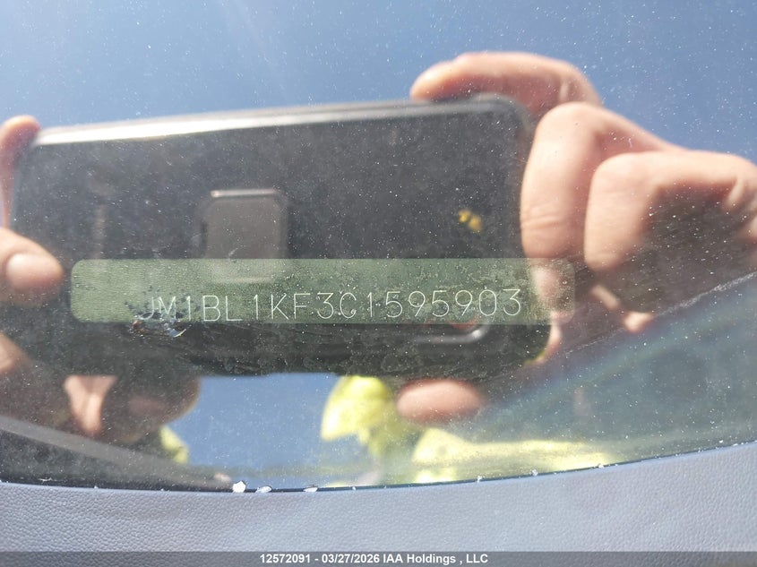 2012 Mazda 3 I VIN: JM1BL1KF3C1595903 Lot: 12572091