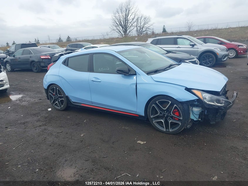 2022 Hyundai Veloster N VIN: KMHT36AH2NU013548 Lot: 12572213