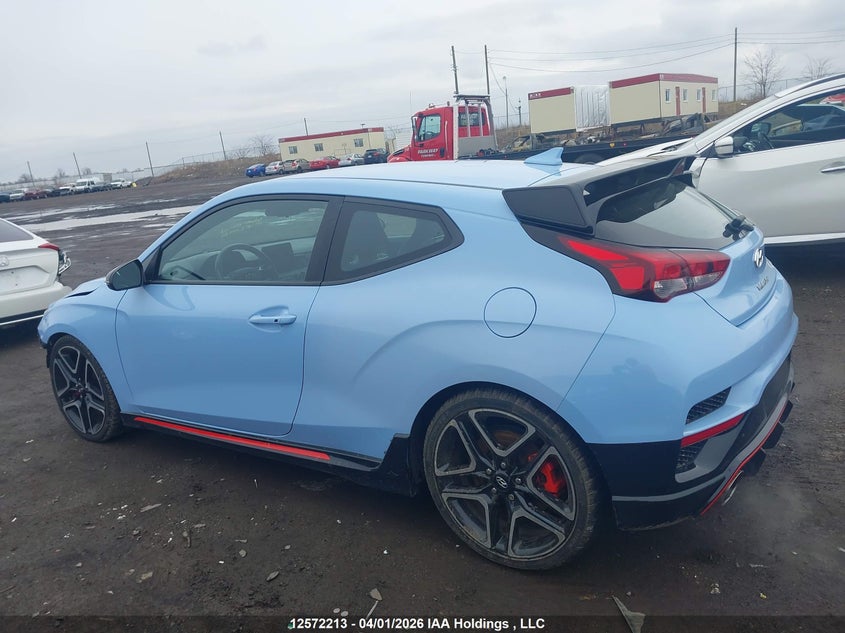 2022 Hyundai Veloster N VIN: KMHT36AH2NU013548 Lot: 12572213
