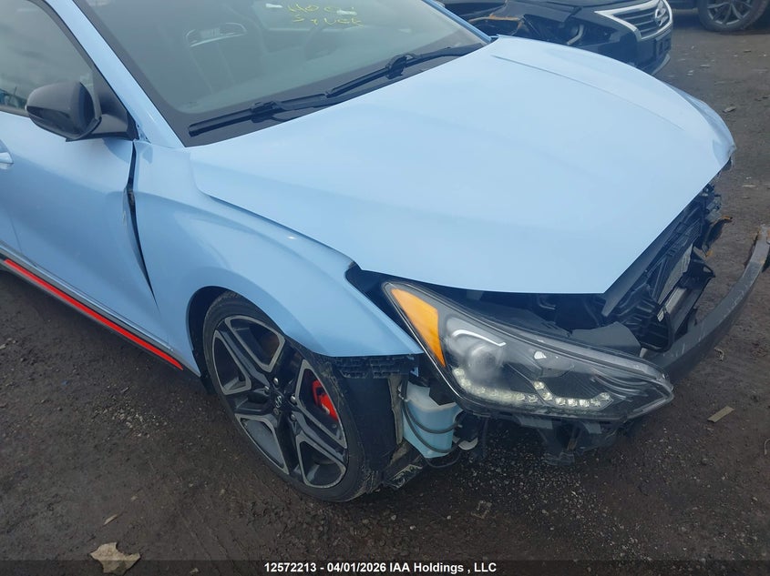 2022 Hyundai Veloster N VIN: KMHT36AH2NU013548 Lot: 12572213