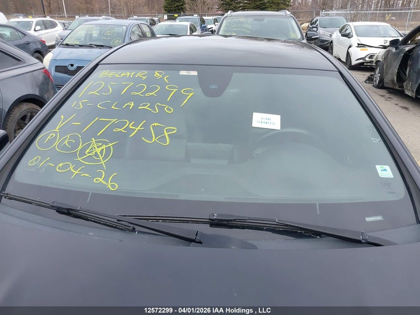 2015 Mercedes-Benz Cla 250 4Matic VIN: WDDSJ4GB8FN172458 Lot: 12572299