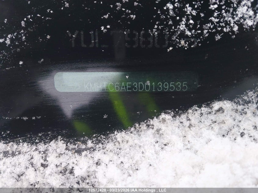 2013 Hyundai Veloster VIN: KMHTC6AE3DU139535 Lot: 12572428