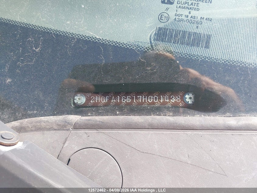 2007 Honda Civic Lx VIN: 2HGFA16517H001438 Lot: 12572462