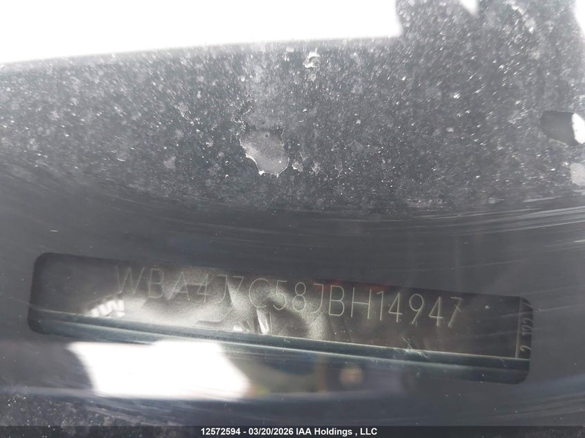 2018 BMW 440I Gran Coupe xDrive VIN: WBA4J7C58JBH14947 Lot: 12572594