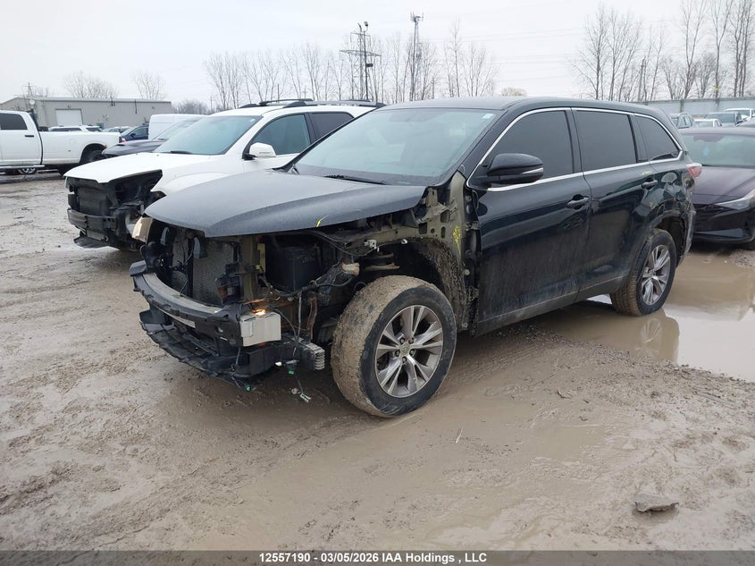 2014 Toyota Highlander, Удар спереди, IAAI, VIN 5TDZKRFH2ES024467 — фото 2