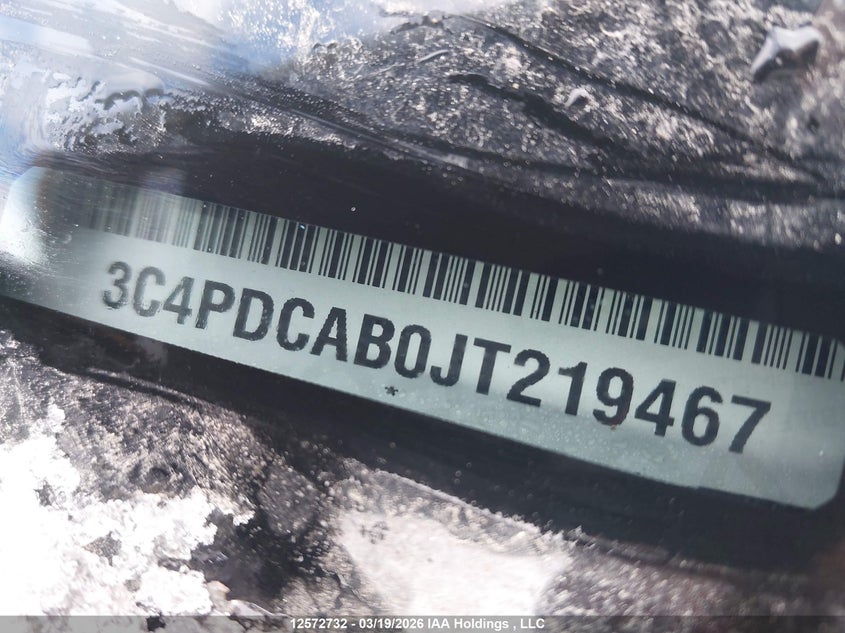 2018 Dodge Journey Se VIN: 3C4PDCAB0JT219467 Lot: 12572732