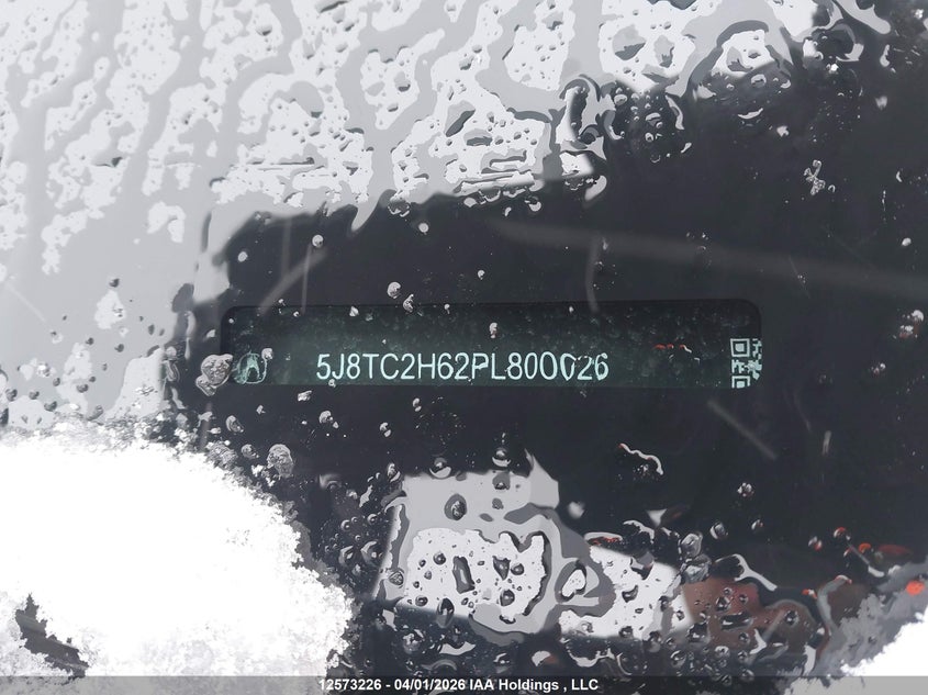 2023 Acura Rdx A-Spec VIN: 5J8TC2H62PL800026 Lot: 12573226