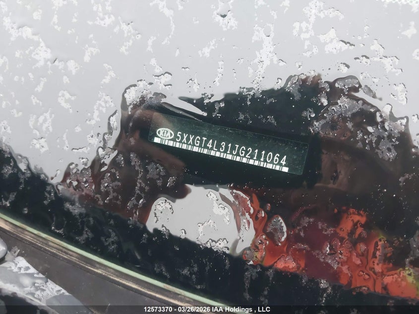 2018 Kia Optima Lx/Lx+ VIN: 5XXGT4L31JG211064 Lot: 12573370