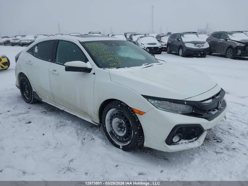 Vin: shhfk7h90ju303202, lot: 2968021, honda civic sport touring 20181