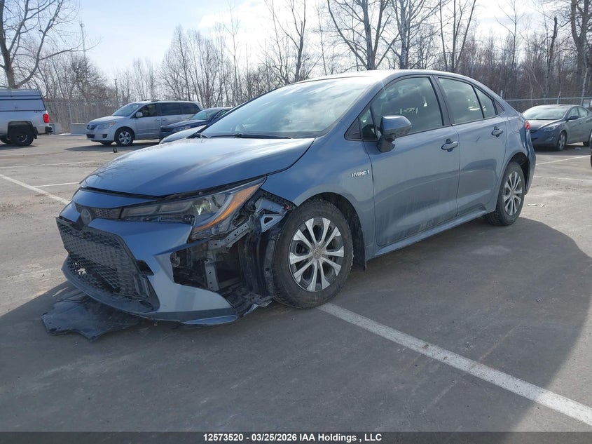 Vin: jtdbamde3mj012453, lot: 2968041, toyota corolla hybrid base w/li battery 20212