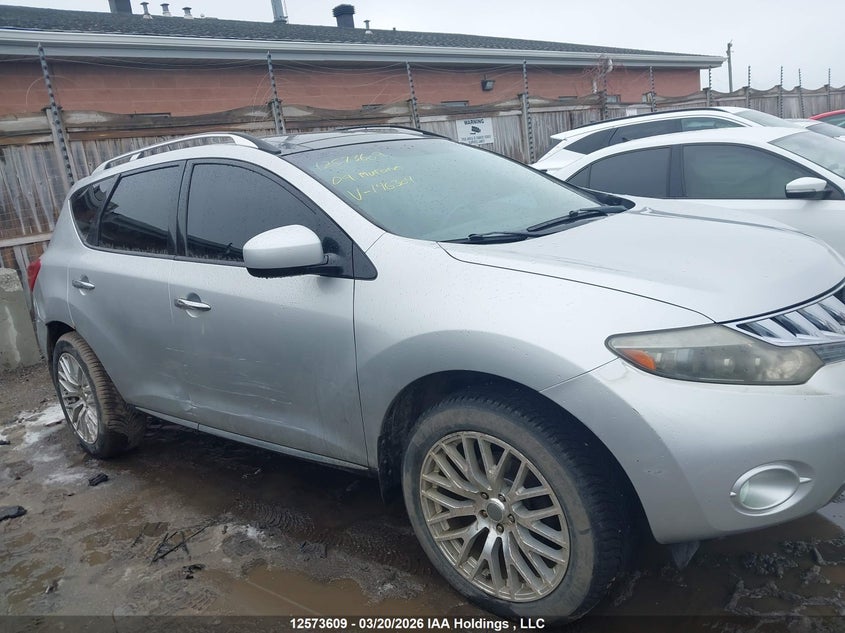 2009 Nissan Murano S/Sl/Le VIN: JN8AZ18W39W146304 Lot: 12573609