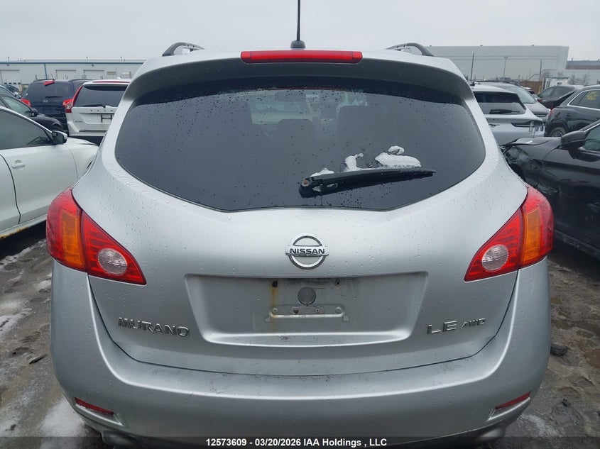 2009 Nissan Murano S/Sl/Le VIN: JN8AZ18W39W146304 Lot: 12573609