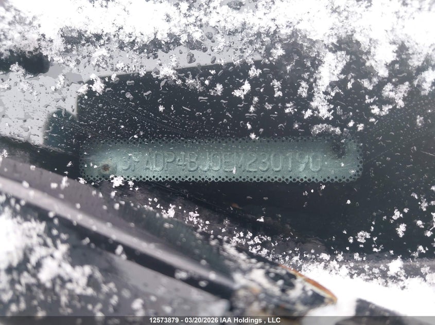 2014 Ford Fiesta Se VIN: 3FADP4BJ0EM230190 Lot: 12573879