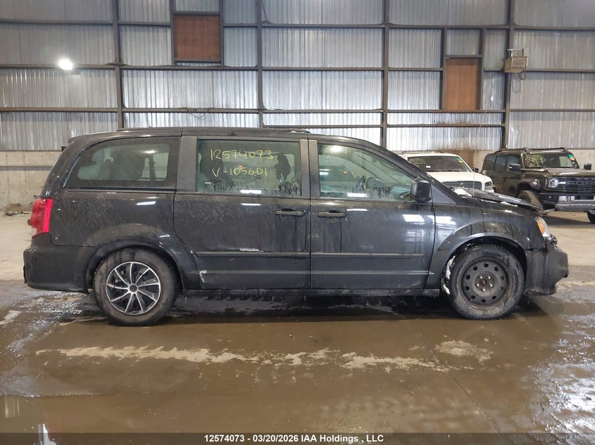 2016 Dodge Grand caravan 3.6 Se/sxt Black Lot 111012574073 Vin 2C4RDGBG3GR105601