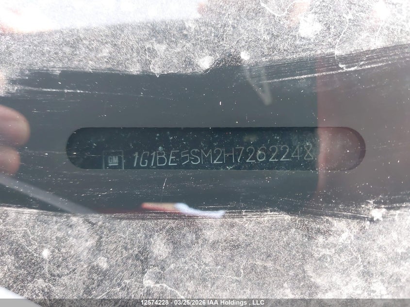 2017 Chevrolet Cruze Lt VIN: 1G1BE5SM2H7262248 Lot: 12574228