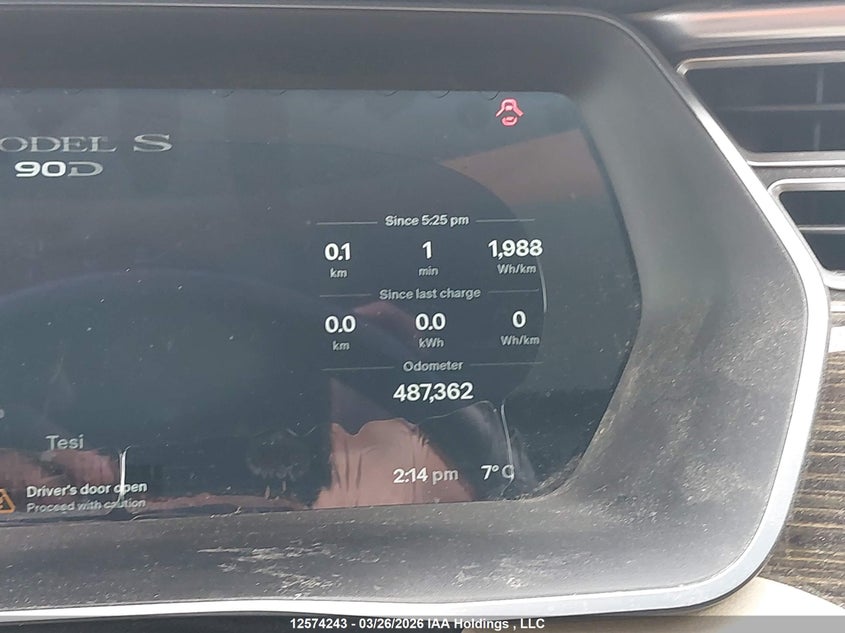 2015 Tesla Model S 85D VIN: 5YJSA1H26FFP77312 Lot: 12574243