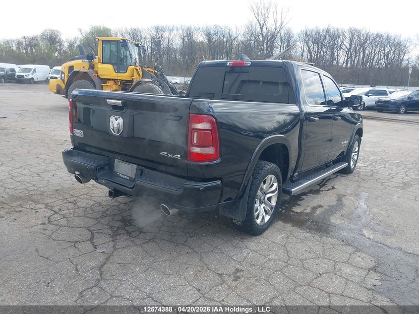2022 Ram 1500 5.7 Ram Longhorn black Lot 111012574388 Vin 1C6SRFKT6NN213643