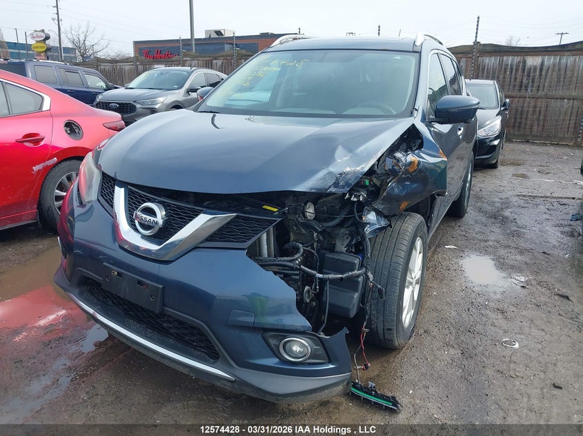 2016 Nissan Rogue, Front, IAAI, VIN 5N1AT2MVXGC802766 — photo 2