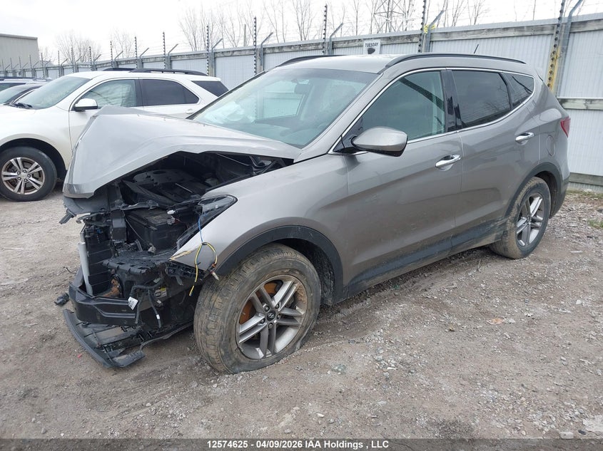 2018 Hyundai Santa Fe, Угон, IAAI, VIN 5XYZT3LB0JG521048 — фото 2