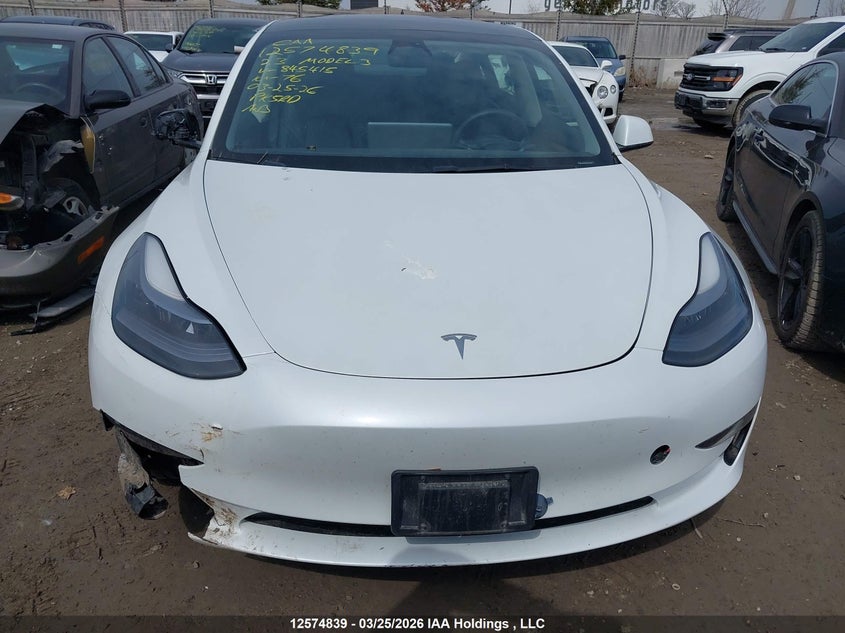 2023 Tesla Model 3 Rwd VIN: LRW3E1FA8PC845415 Lot: 12574839