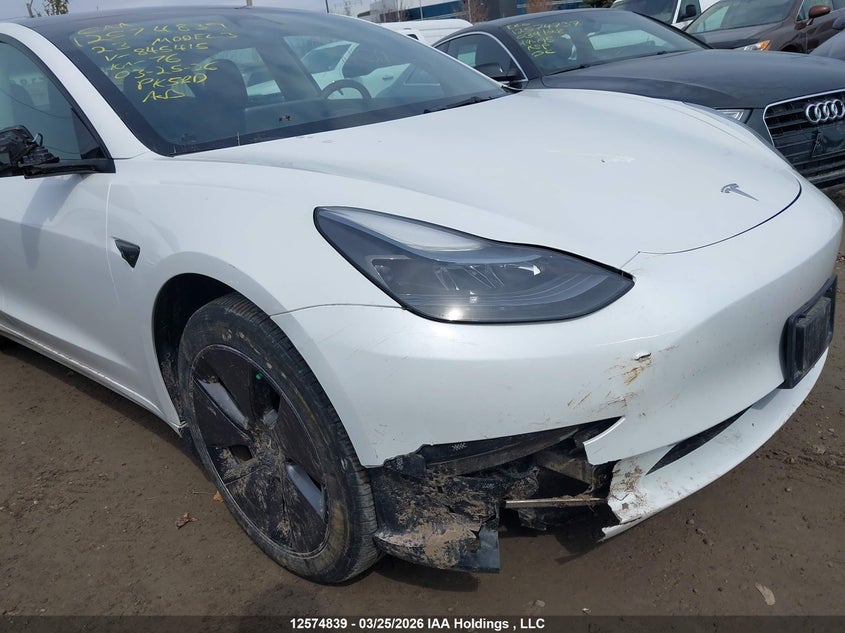 2023 Tesla Model 3 Rwd VIN: LRW3E1FA8PC845415 Lot: 12574839