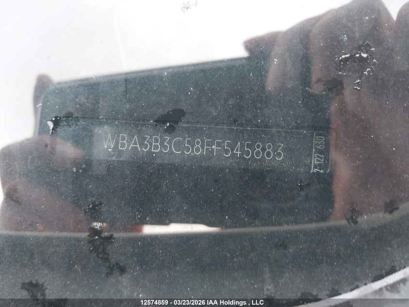 2015 BMW 328 Xi VIN: WBA3B3C58FF545883 Lot: 12574859