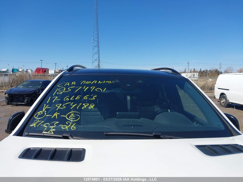 2017 Mercedes-Benz Gle 63 Amg-S 4Matic VIN: 4JGDA7FB9HA954182 Lot: 12574901