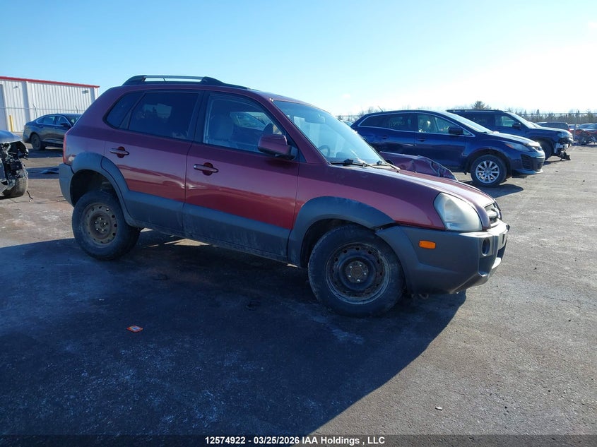 2008 Hyundai Tucson Gl/Gls, Лівий бік, IAAI, VIN KM8JM72D98U814925