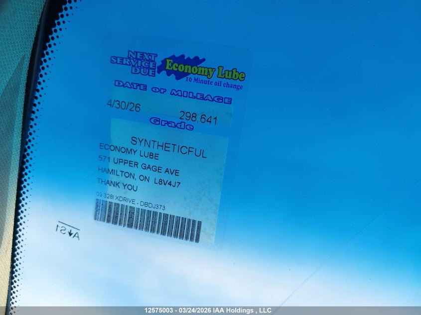 2009 BMW 328 Xi VIN: WBAPK73529A452920 Lot: 12575003