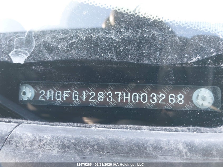 2007 Honda Civic Ex VIN: 2HGFG12837H003268 Lot: 12575265