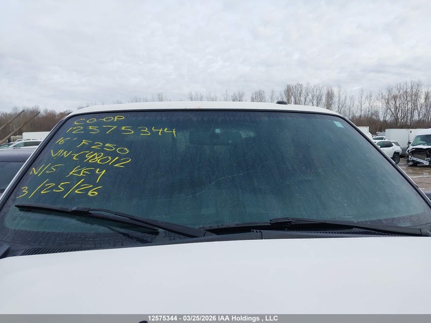 2016 Ford F-250 Lariat VIN: 1FT7W2BTXGEC48012 Lot: 12575344