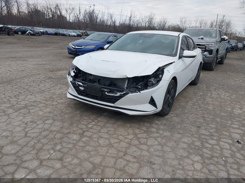 Vin: kmhlm4ag6mu111411, lot: 2970106, hyundai elantra preferred ivt 20212