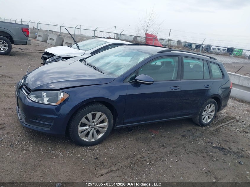 2017 Volkswagen Golf Sportwagen S VIN: 3VWA17AU1HM542256 Lot: 12575635