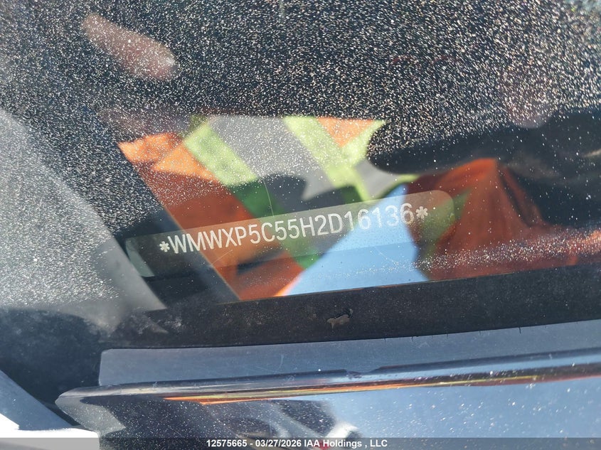 2017 Mini 3 Door Cooper VIN: WMWXP5C55H2D16136 Lot: 12575665