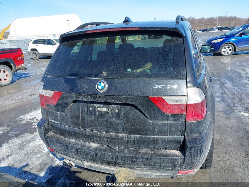 2008 BMW X3 3.0Si VIN: WBXPC934X8WJ12745 Lot: 12576168