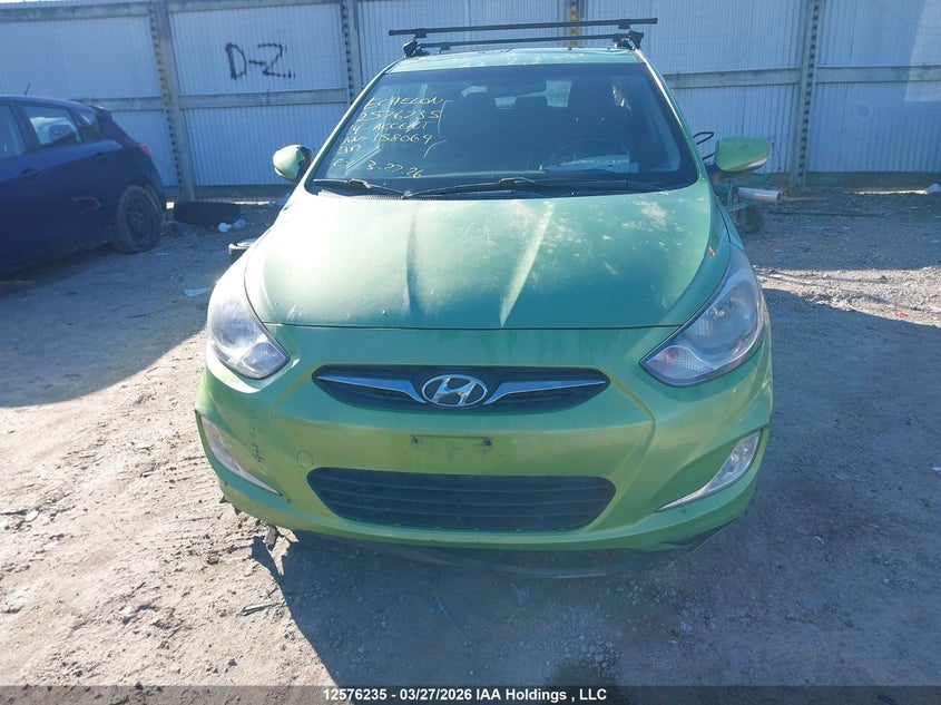 2014 Hyundai Accent Gls/Se VIN: KMHCU5AE6EU158069 Lot: 12576235