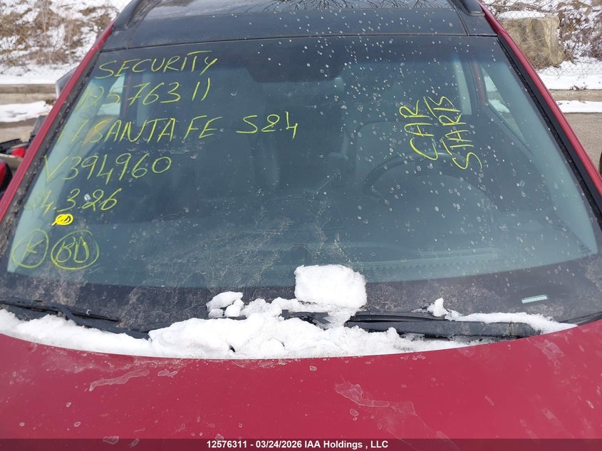 2017 Hyundai Santa Fe Sport 2.4 Se VIN: 5XYZUDLB7HG394960 Lot: 12576311