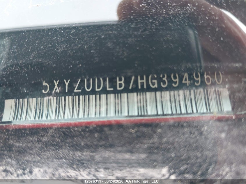 2017 Hyundai Santa Fe Sport 2.4 Se VIN: 5XYZUDLB7HG394960 Lot: 12576311